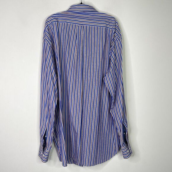 Gant Noble Poplin Casual Fit Striped Button Down Shirt Men's Size 3X - Picture 2 of 10